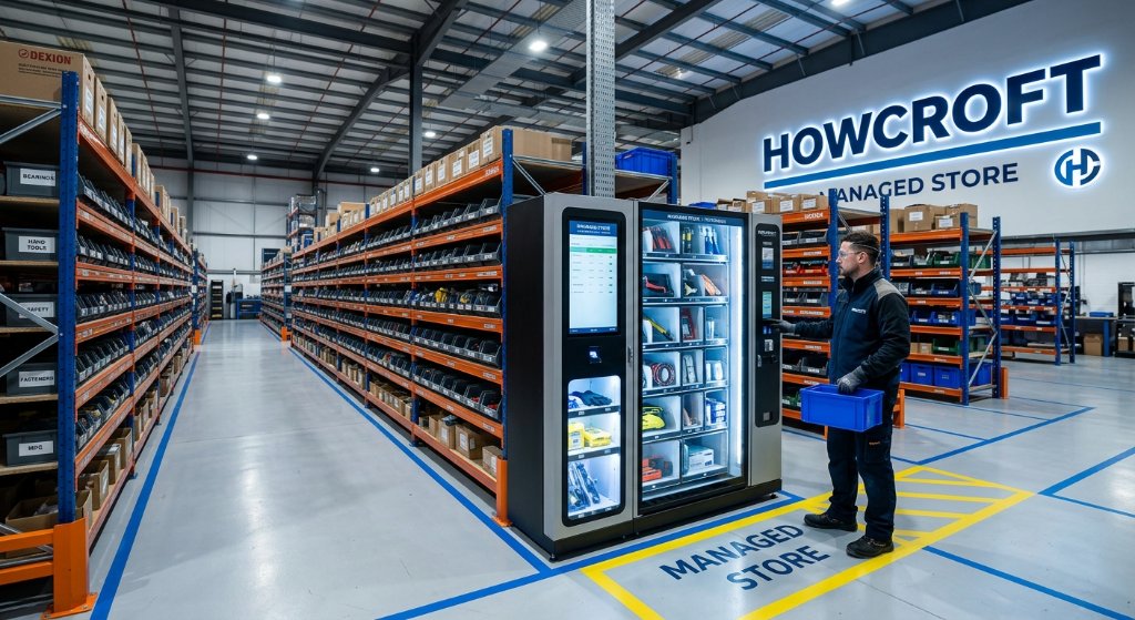 Howcroft managed store with industrial vending