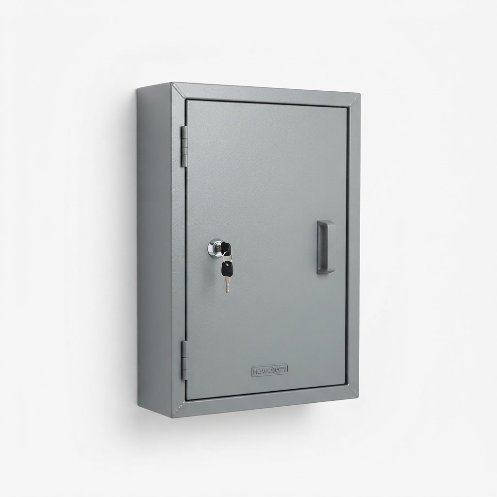 Howcroft Key Cabinet 200-Hook Lockable Wall Mounted