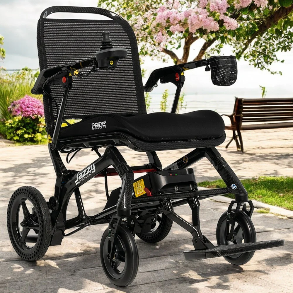 Power wheelchair with joystick control