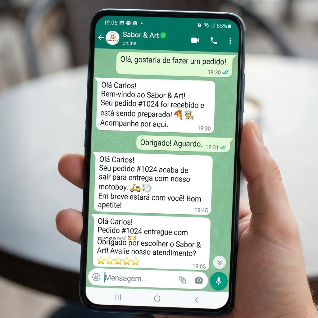 Mensagens automáticas no WhatsApp