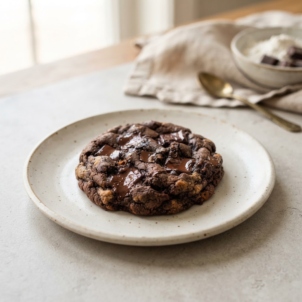 Triple Chocolate Chunk Cookie