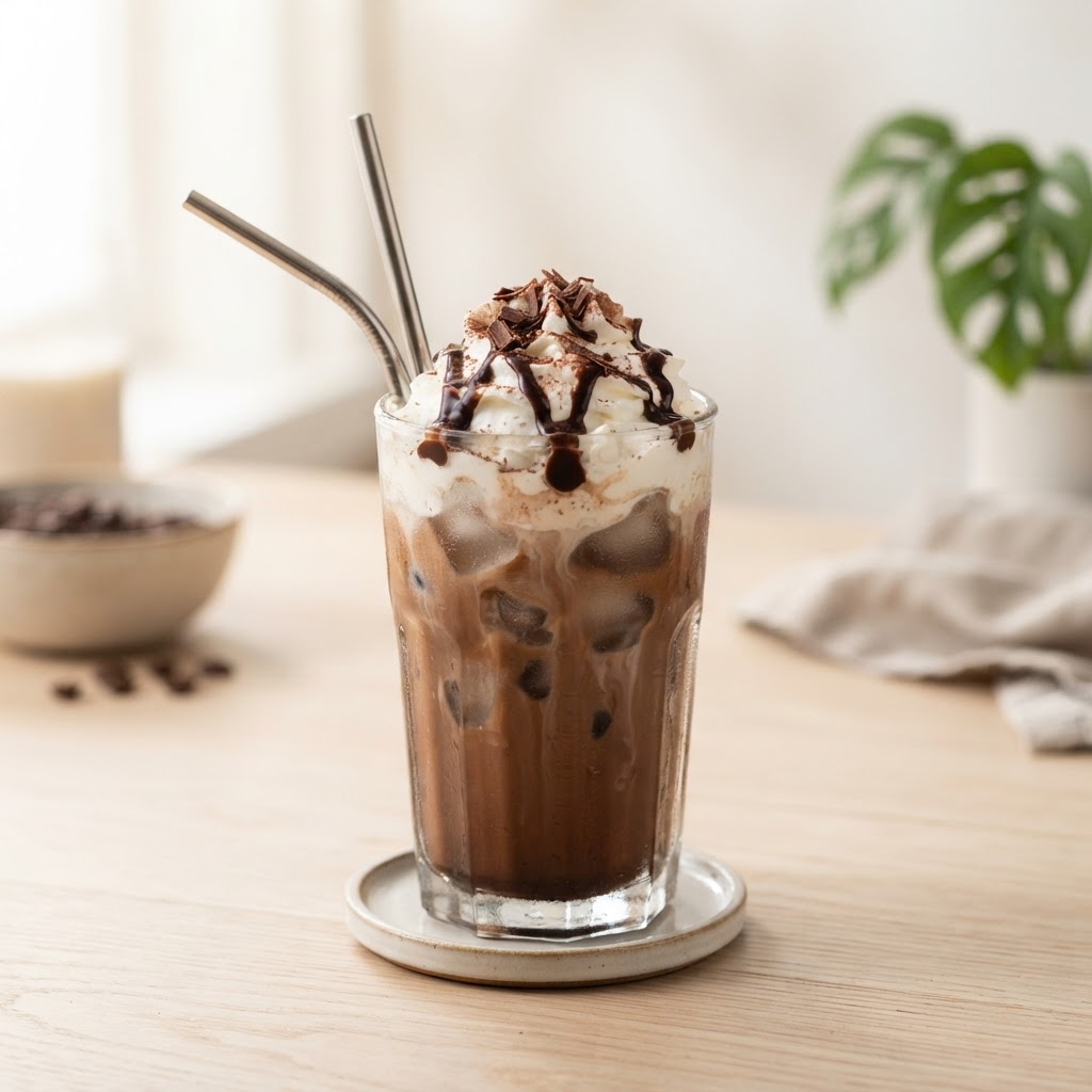 Mocha Iced Coffee with Cream (Medium 24 oz)