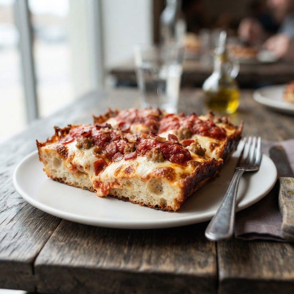 Deep Dish 3 Meat Treat (per slice)