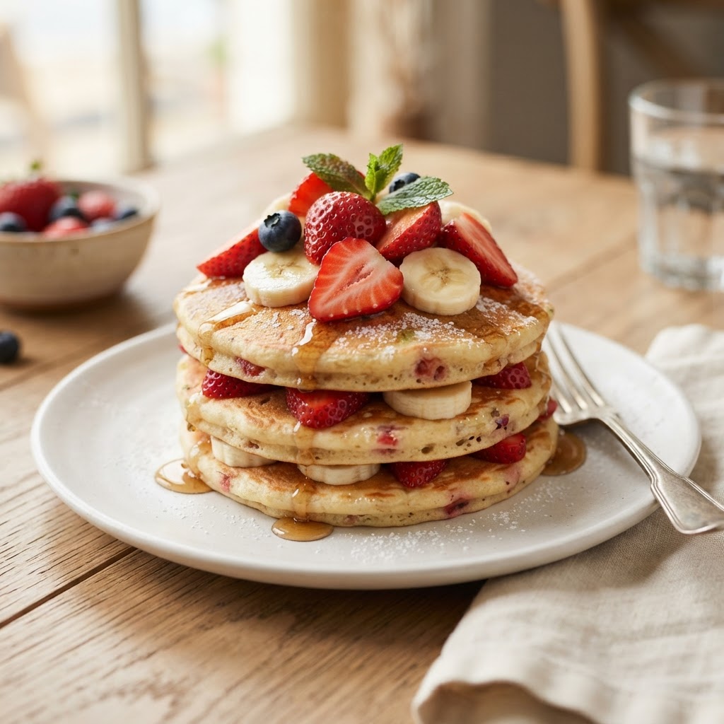 Strawberry Banana Pancakes (3)