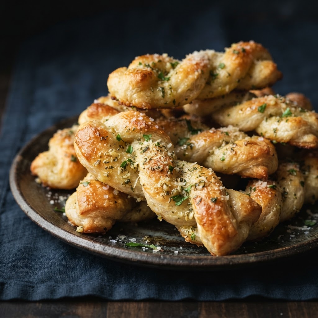Garlic Bread Twists