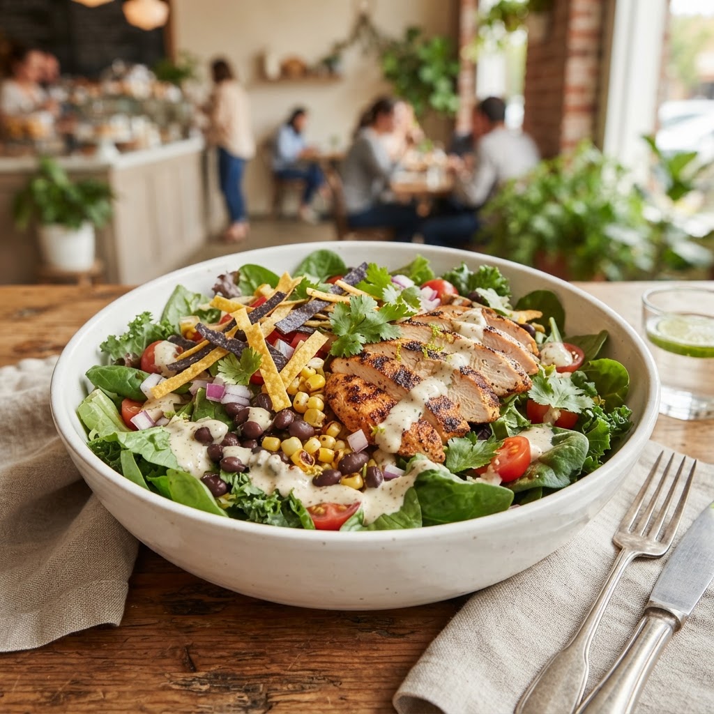 Southwest Chile Lime Ranch Salad with Chicken