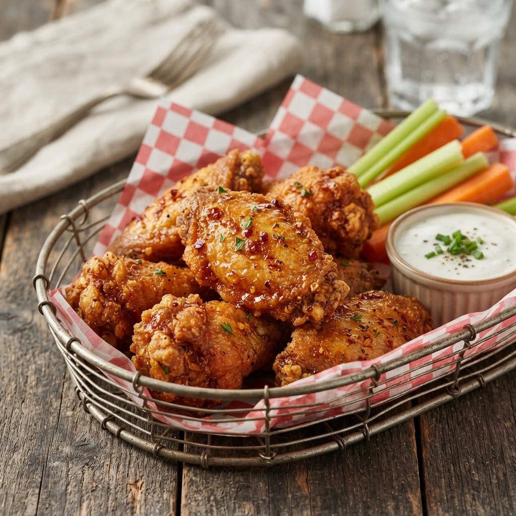 Spicy Bone-In Wings (6 Pieces)
