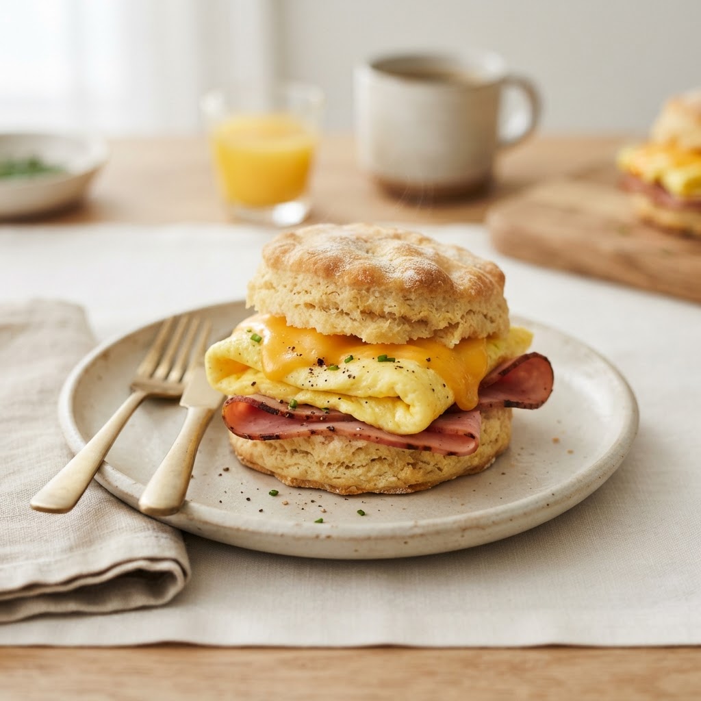 Biscuit Sandwich — Ham