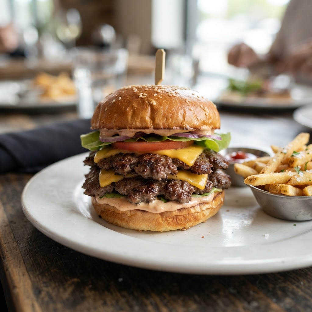 Double Smash Cheeseburger