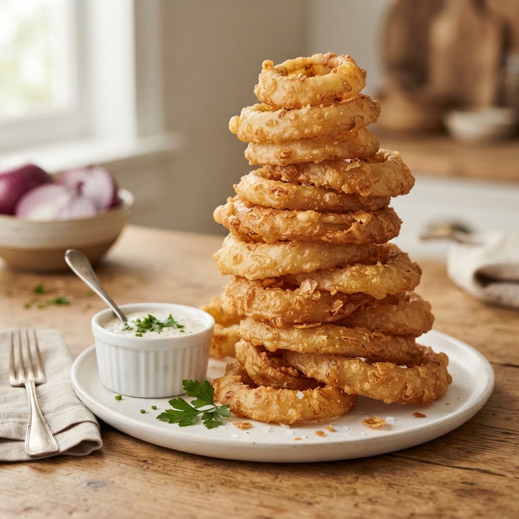 Towering Onion Rings