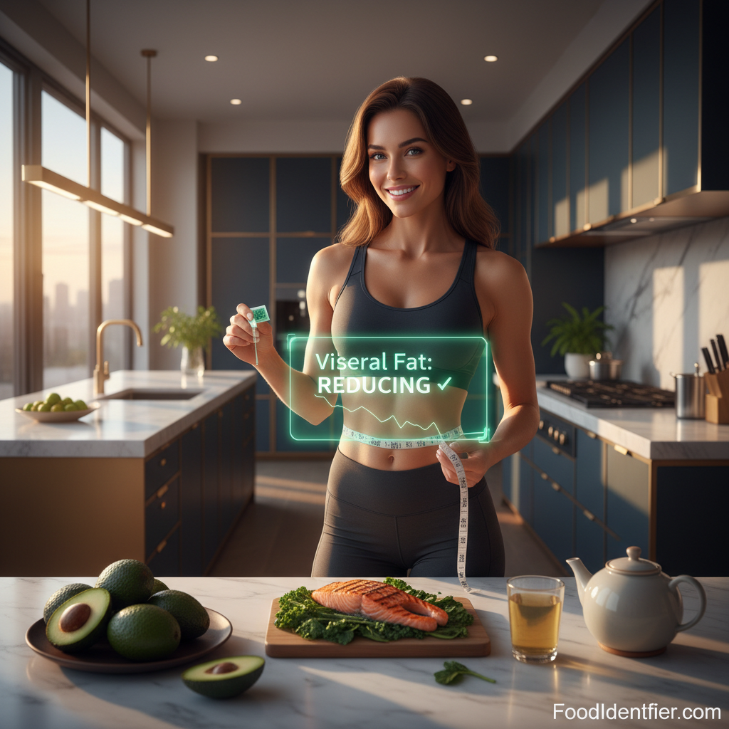 How to lose belly fat fast 2026 — 25 proven foods, visceral fat science and 8-week protocol — FoodIdentifier.com