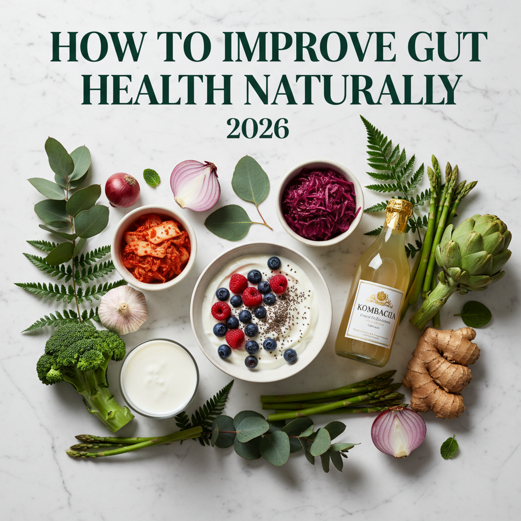 How to improve gut health naturally 2026 — 15 proven strategies and 7-day gut-healing meal plan — FoodIdentifier.com