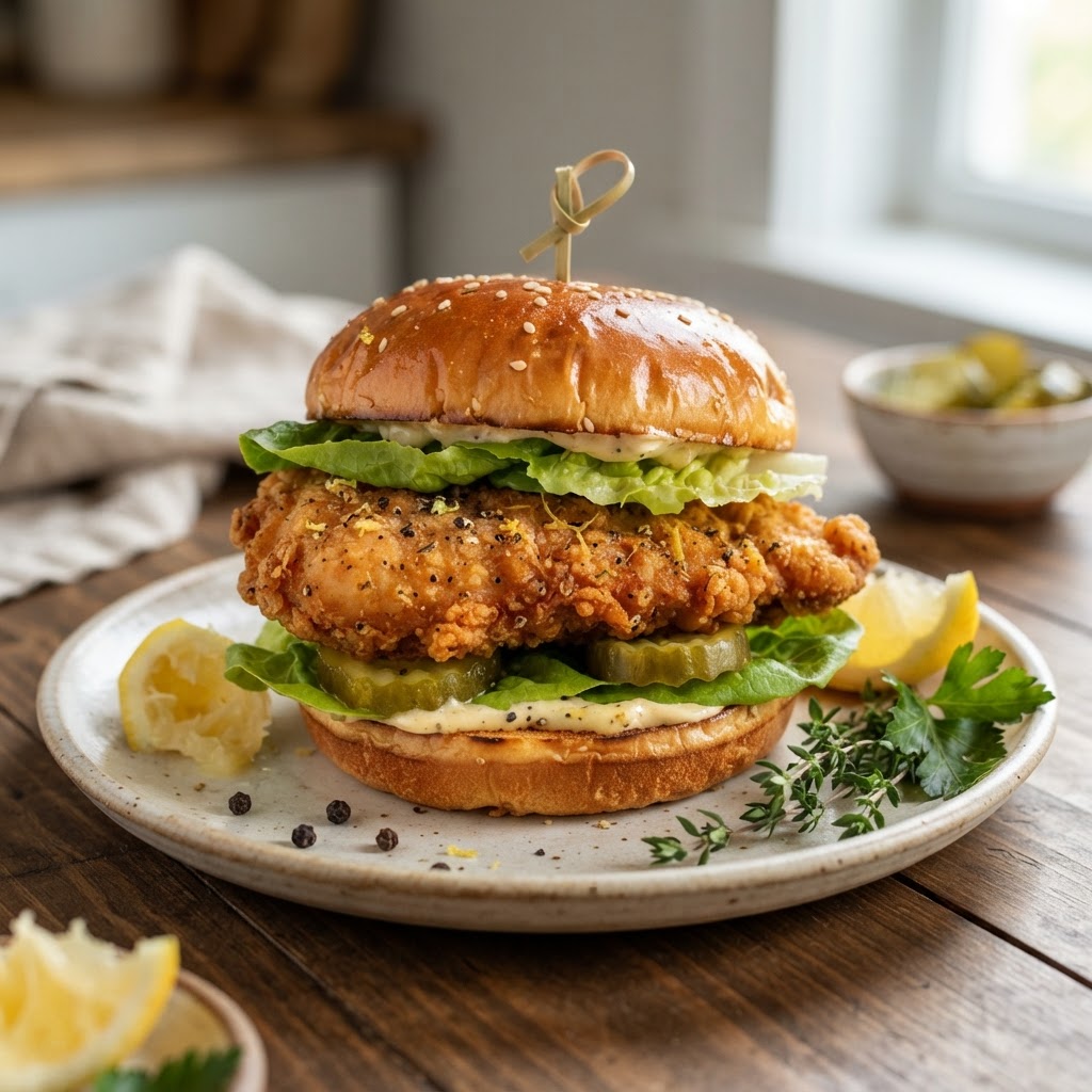 Lemon Pepper Chicken Sandwich