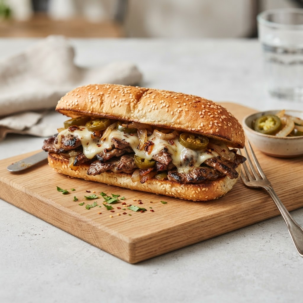 Spicy Angus Cheesesteak