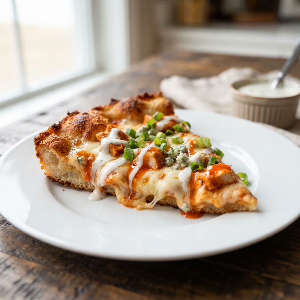 Large Buffalo Chicken Pan Pizza (1 slice)