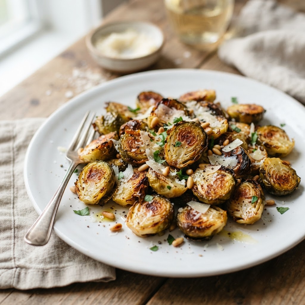 Crispy Parmesan Brussels Sprouts