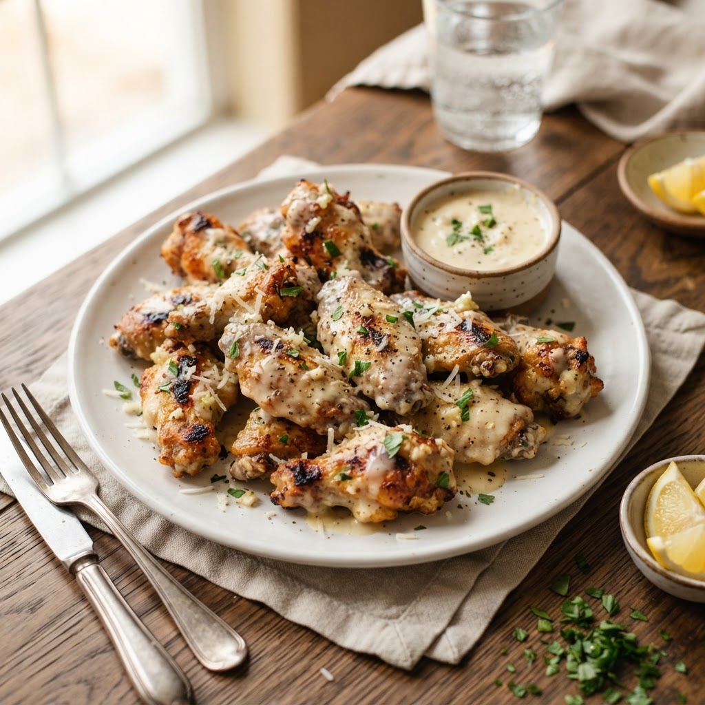 Garlic Parmesan Wings (8-piece)