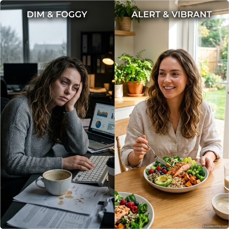Post-meal blood sugar spike causing cognitive decline and brain fog after eating — FoodIdentifier.com