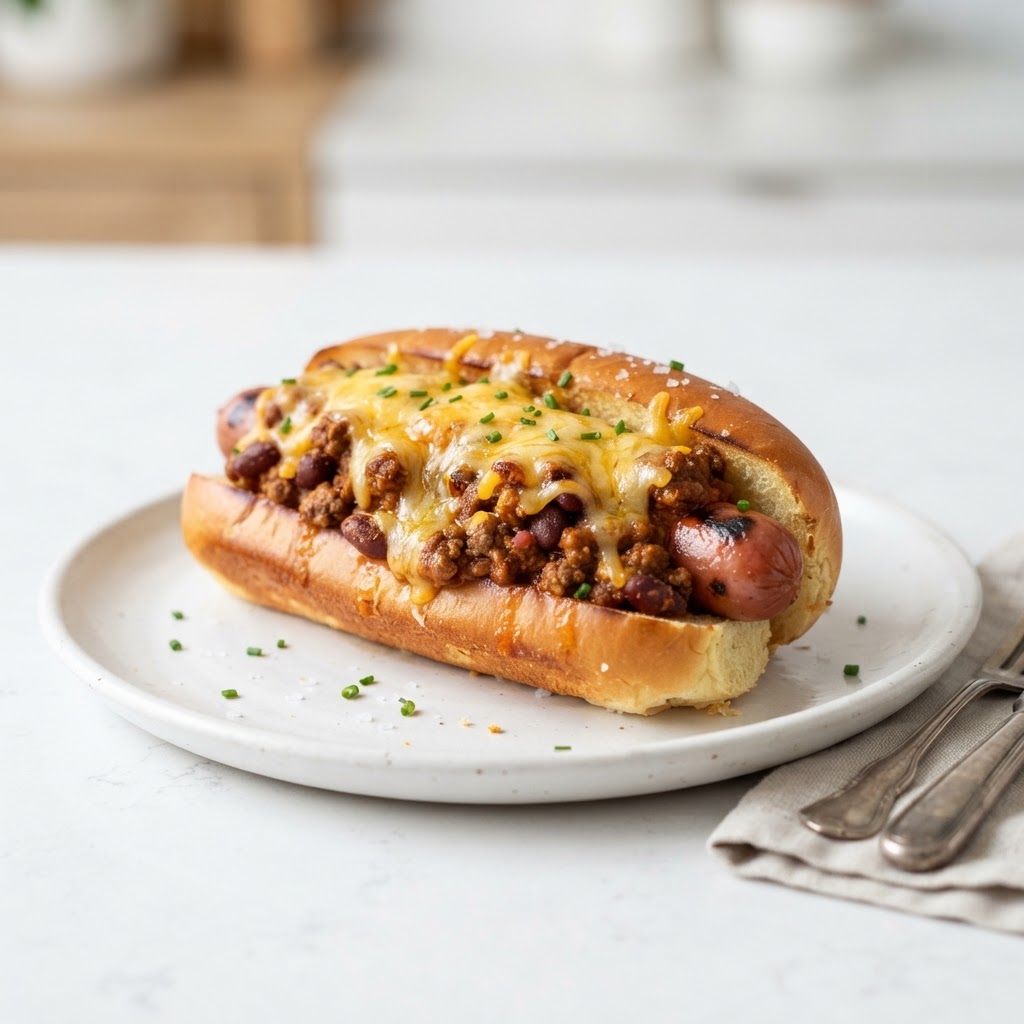 Chili Cheese Grilled Dog