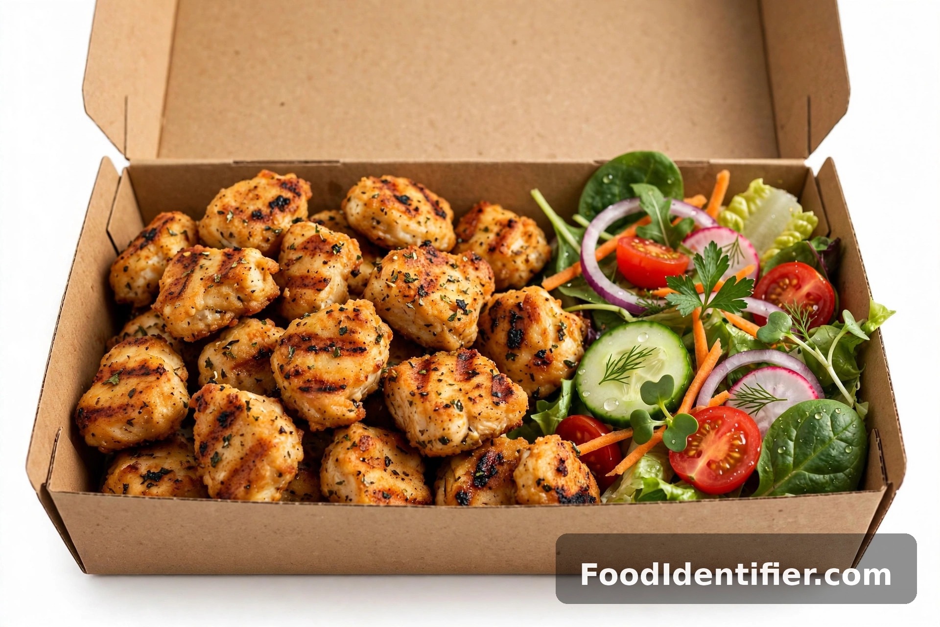 Chick-fil-A grilled nuggets — one of the lowest calorie fast food orders at 130 calories.