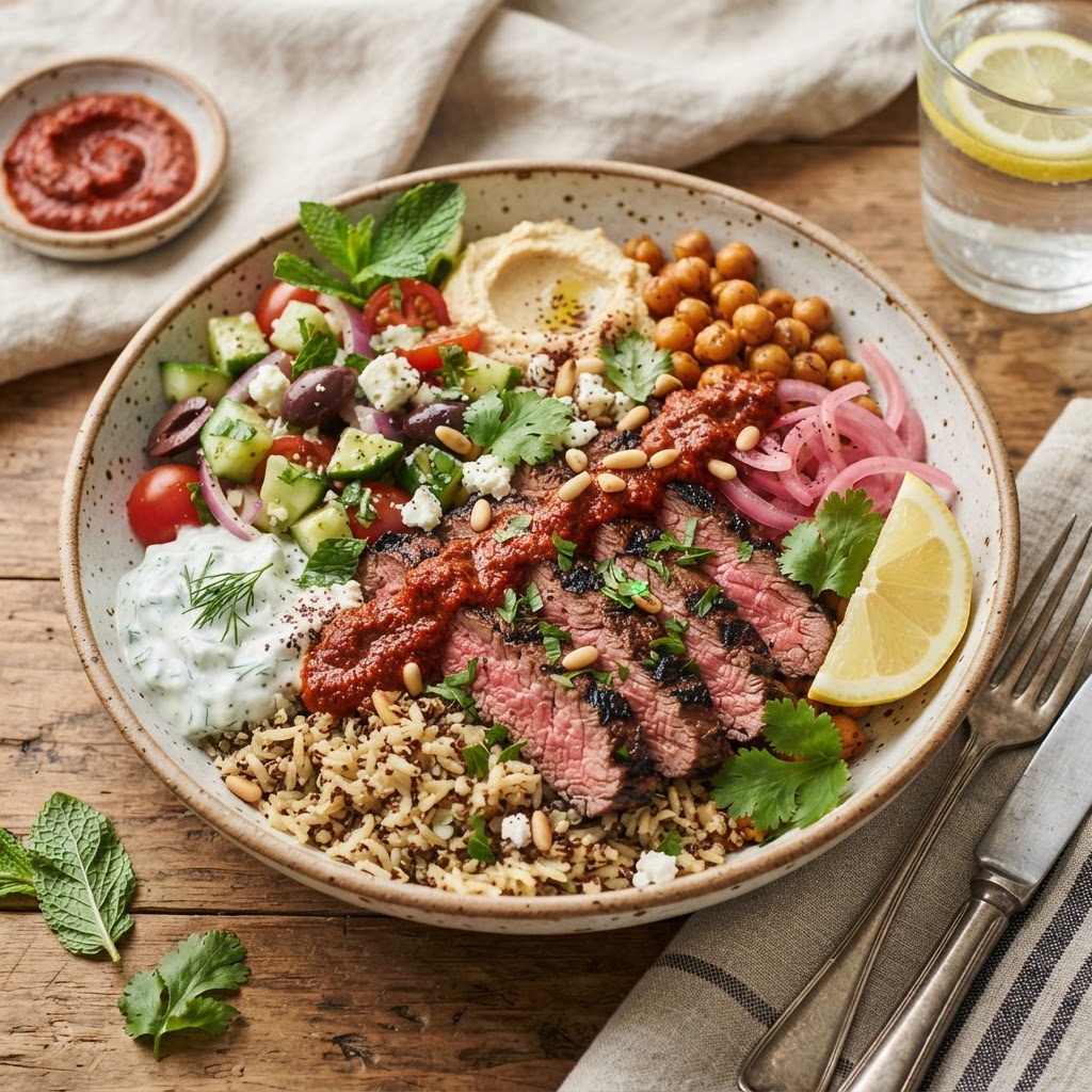 Steak + Harissa Bowl