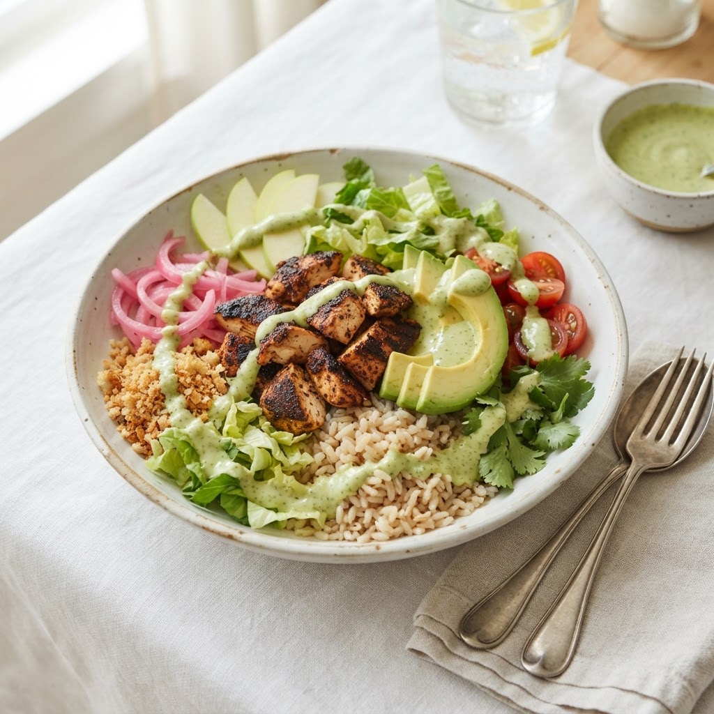 Chicken Avocado Ranch Bowl