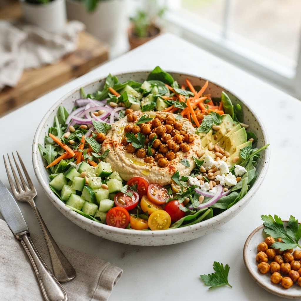 Hummus Crunch Salad