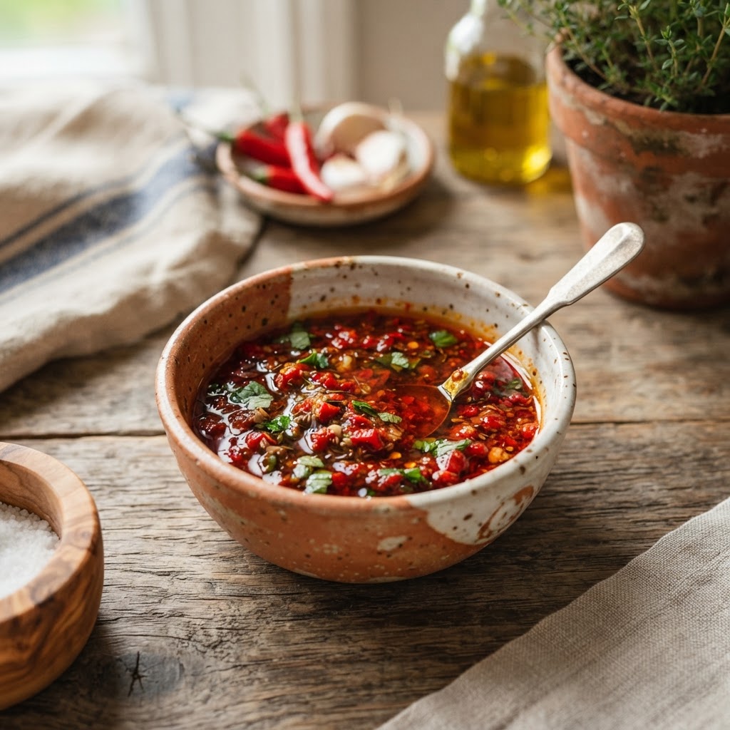 Hot Harissa Vinaigrette