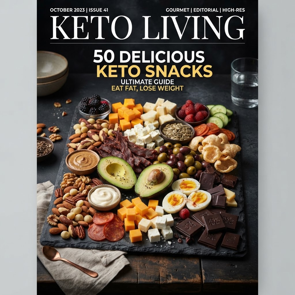 50 best keto snacks 2026 — low-carb snack list under 5g net carbs — FoodIdentifier.com