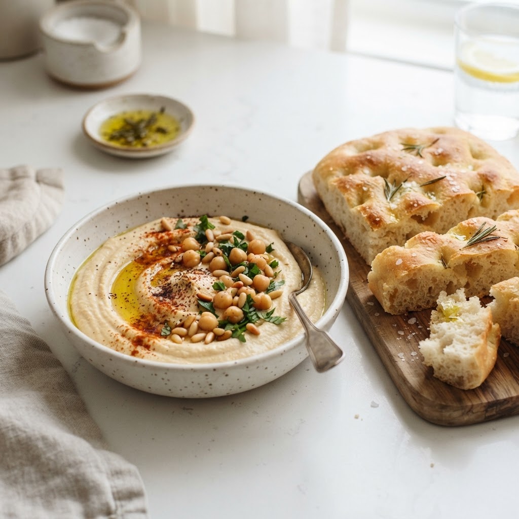 Hummus + Focaccia
