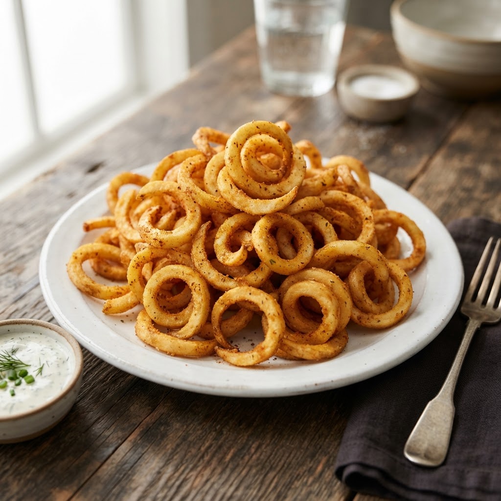 Large Seasoned Curly Fries