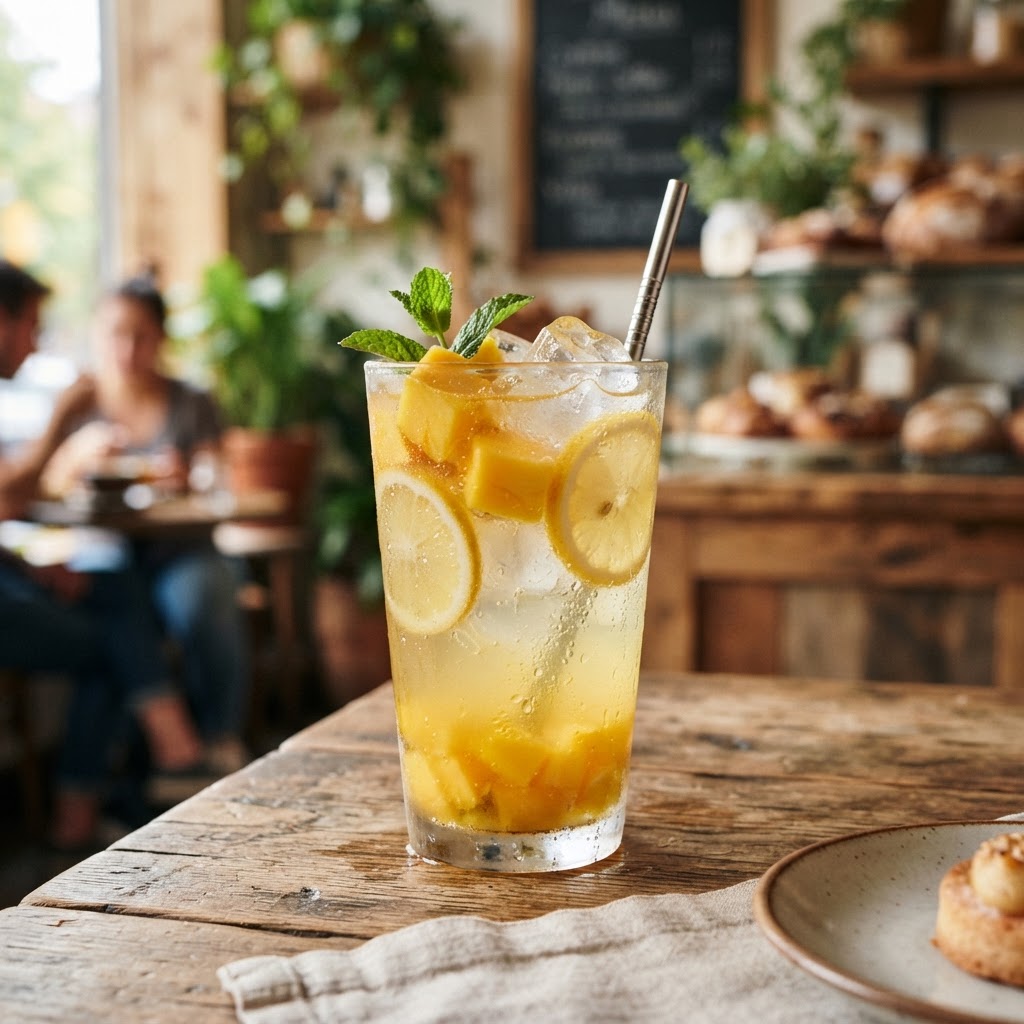 Mango Yuzu Citrus Charged Lemonade