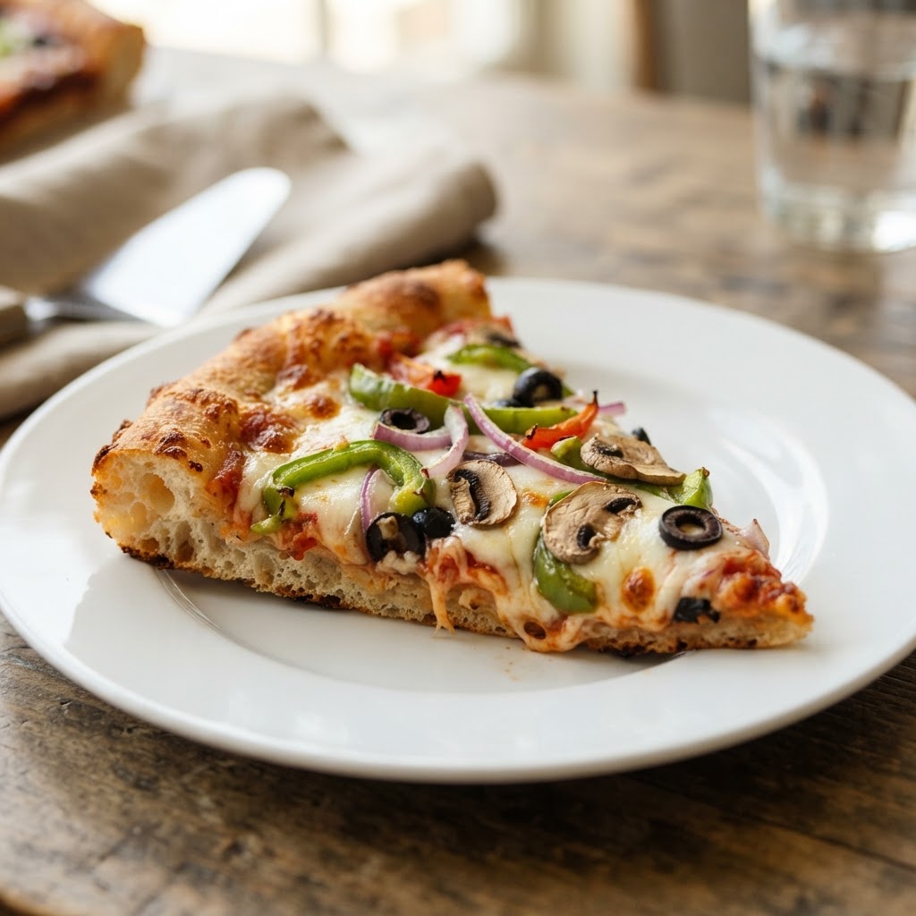 Medium Veggie Lover's Pan Pizza (1 slice)