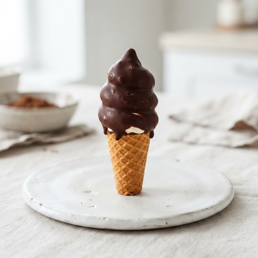 Dipped Cone, Chocolate - Small