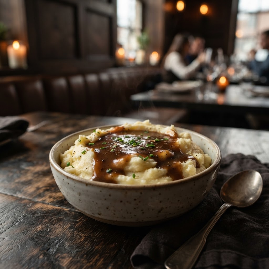 Mashed Potatoes with Gravy