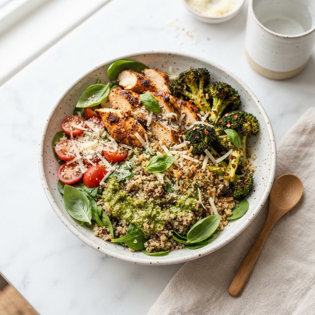 Chicken Pesto Parm Bowl