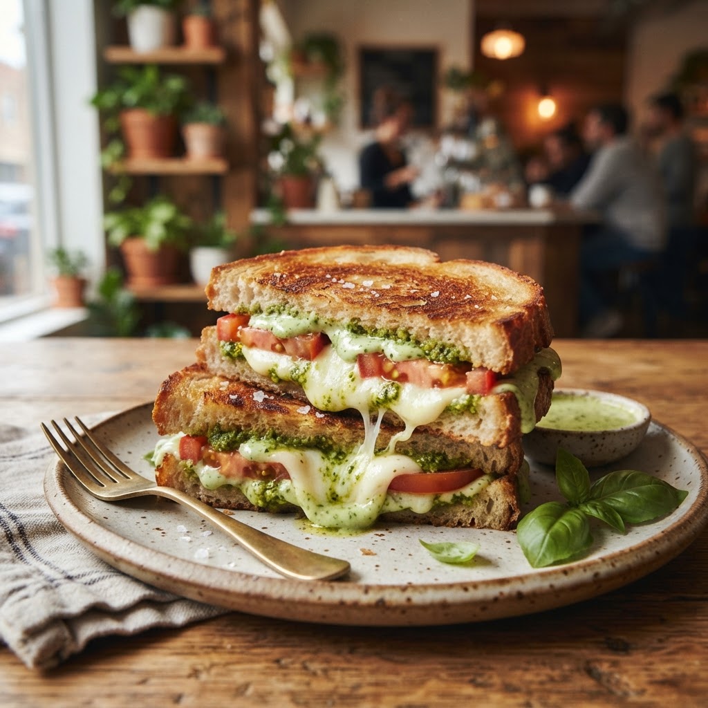 Green Goddess Caprese Melt