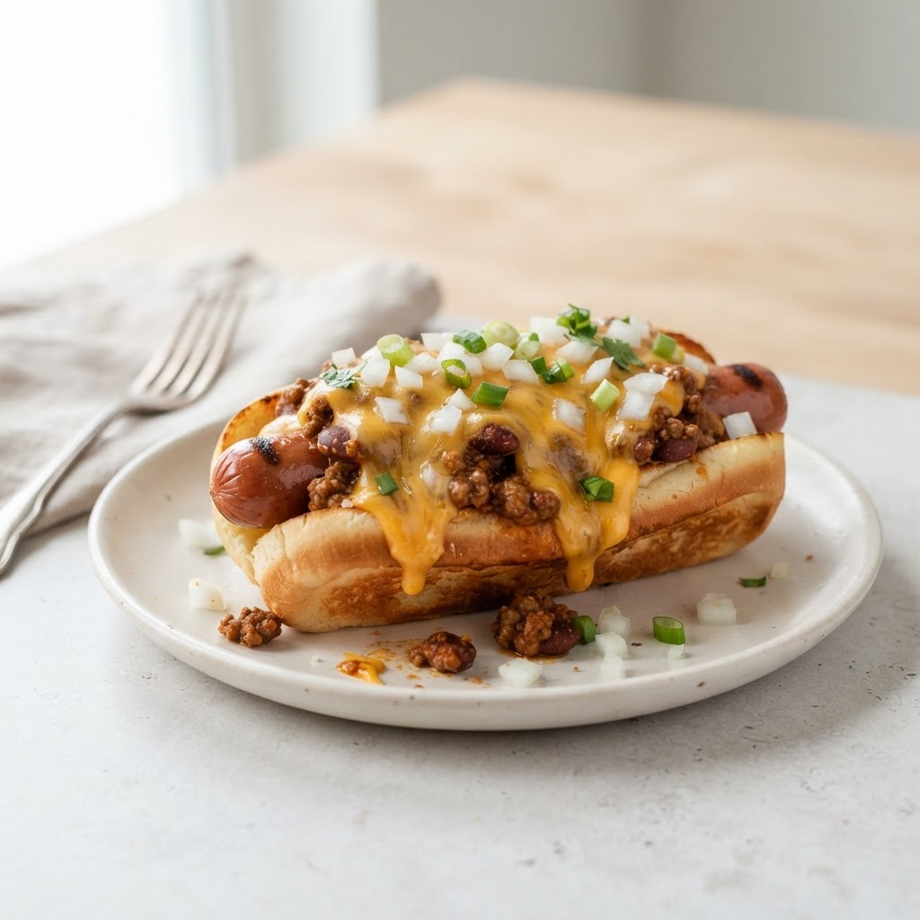 Chili Cheese Coney 6"