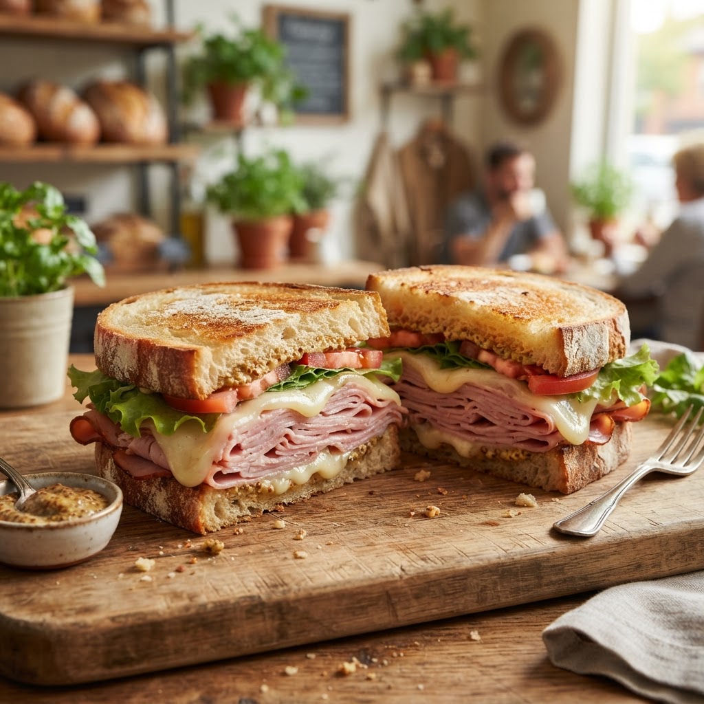Ham & Swiss Sandwich