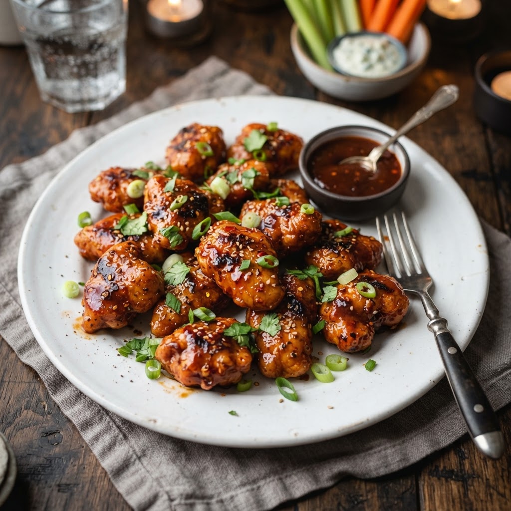 Hot BBQ Boneless Wings (Snack)