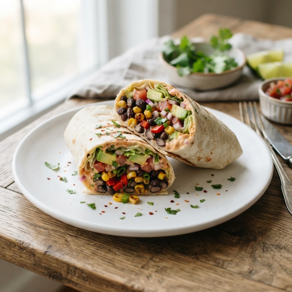 Southwest Black Bean Wrap