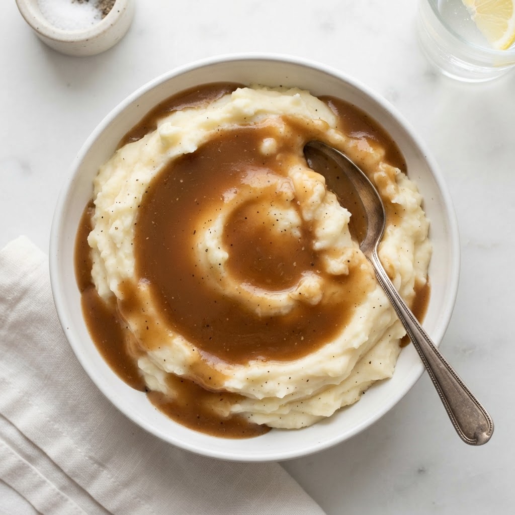 Mashed Potatoes w/ Gravy (individual)