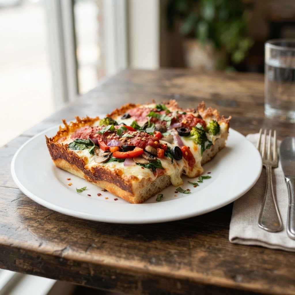Deep Dish Veggie (per slice)