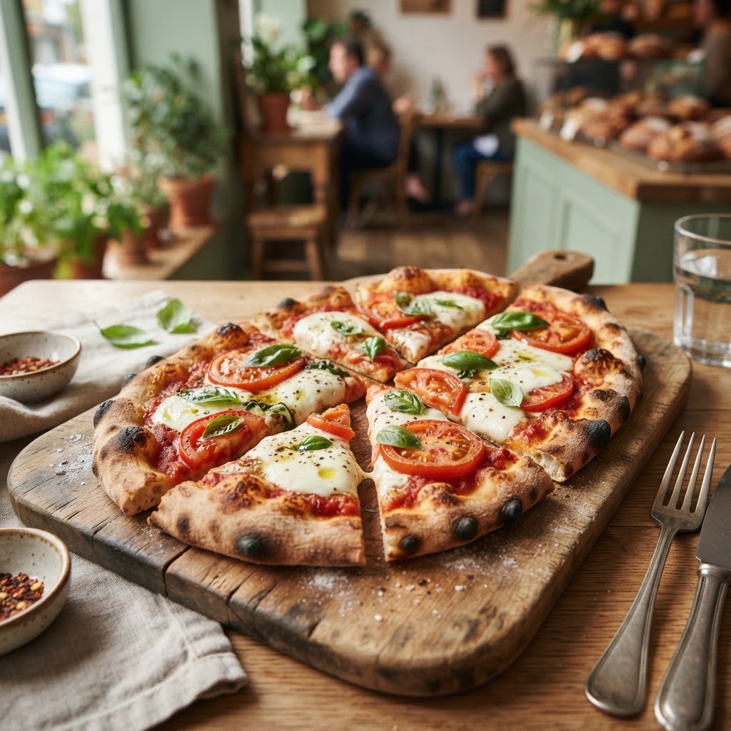 Margherita Flatbread Pizza