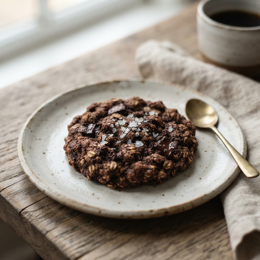 Whisked! Salted Dark Chocolate Oat Cookie