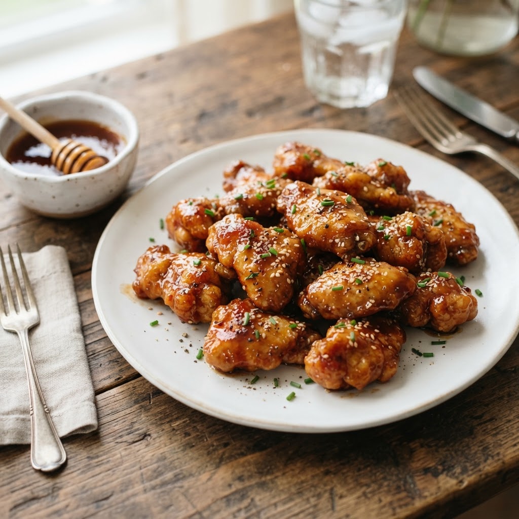 Honey BBQ Boneless Wings (Snack)