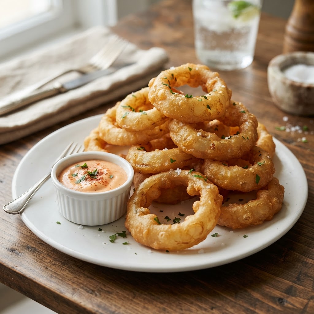 Beer-Battered Onion Rings