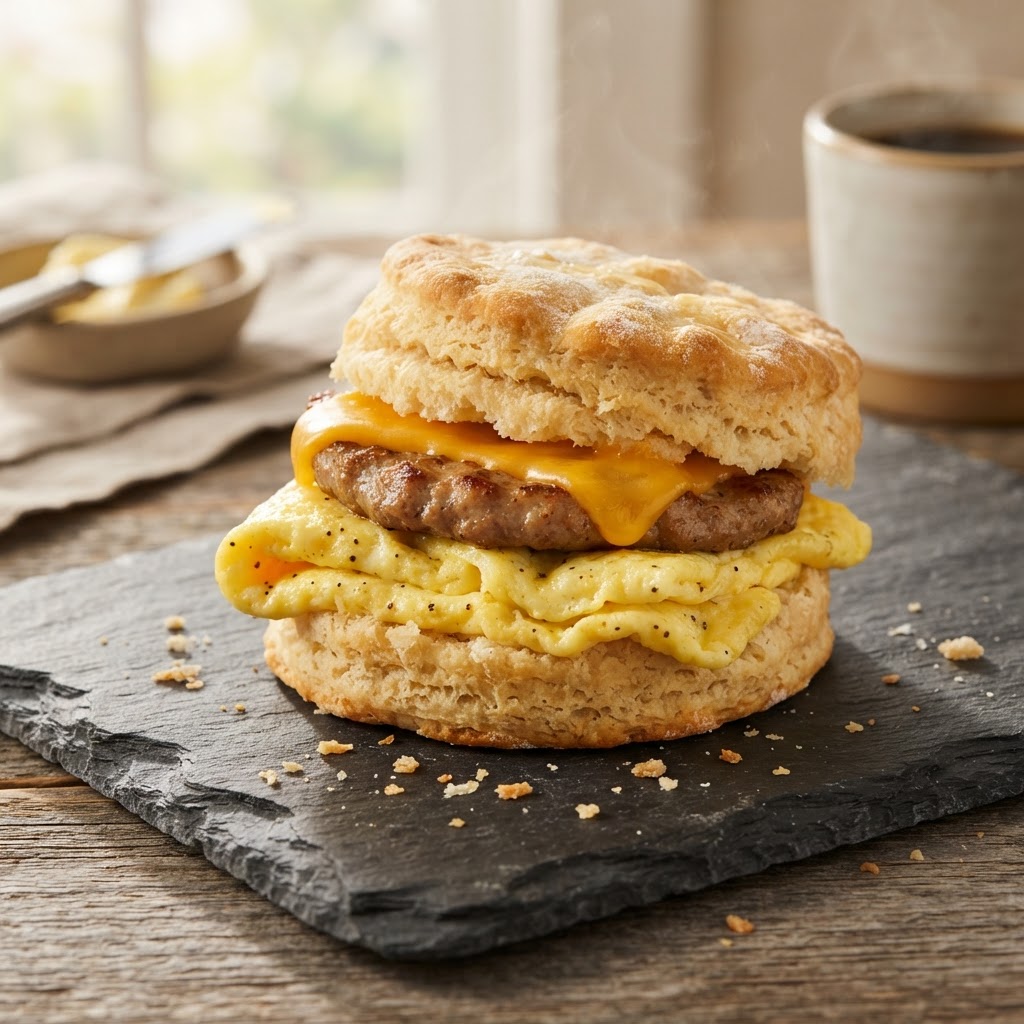 Sausage, Egg & Cheese Biscuit