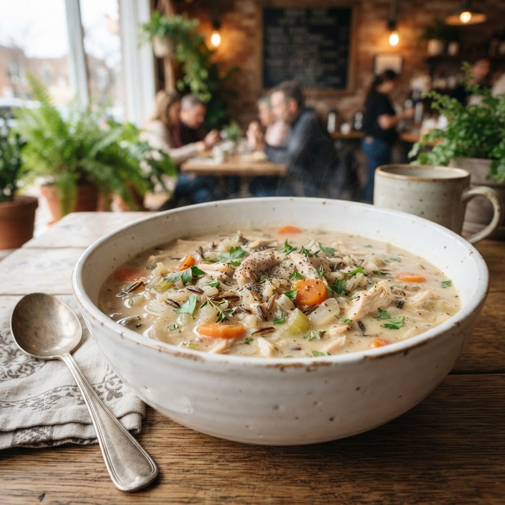 Cream of Chicken & Wild Rice Soup (bowl)