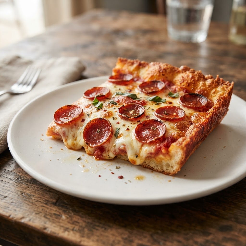 Large Pepperoni Pan Pizza (1 slice)